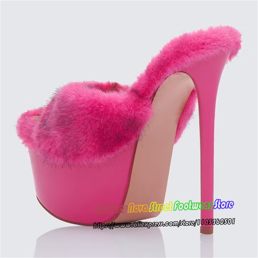 Trendy Hot Pink Open Toe Extre - Up Lighting Decor 评论和价格