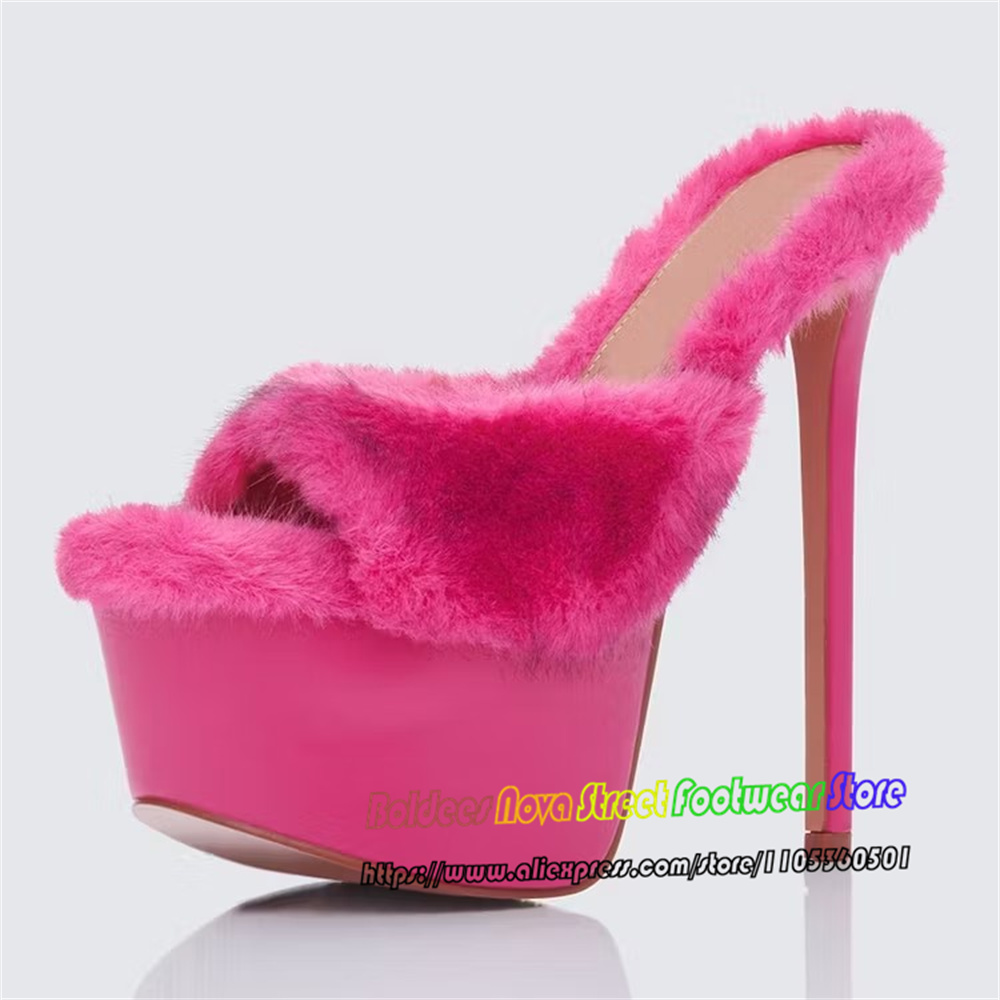 Trendy Hot Pink Open Toe Extre - Up Lighting Decor 评论和价格