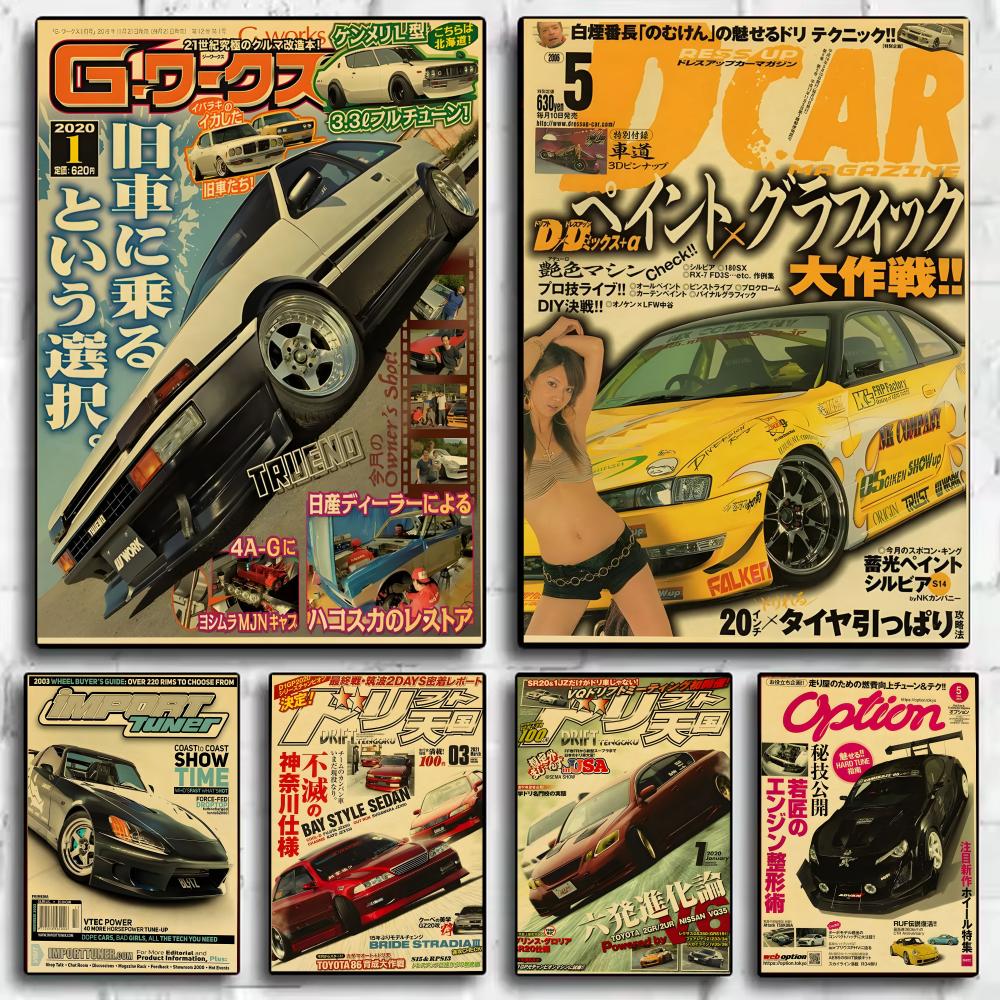 Retro Japanese cars J-JDM Post - Lighting Mcqueen Bedroom Decor 评论和价格